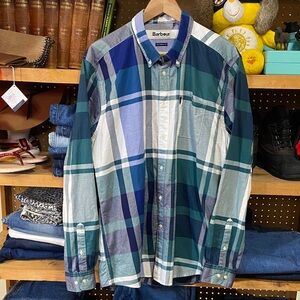 Barbour Men's Multicolor Plaid Button Down Shirt